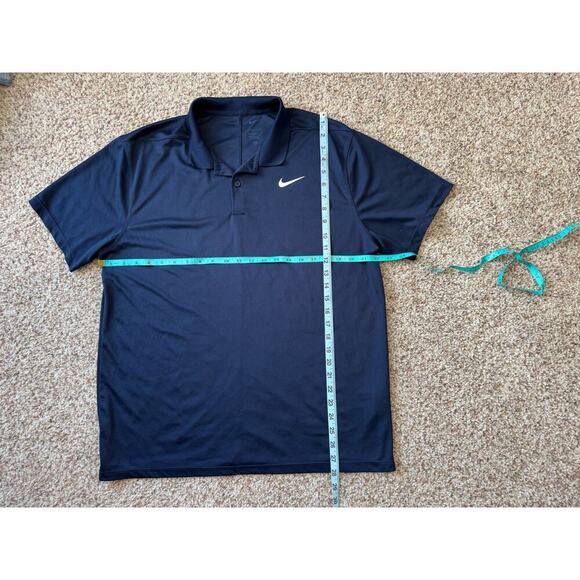 Nike DRI-FIT collard  Shirt, Black, size Large - Picture 3 of 7